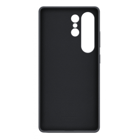 Samsung EF-VS938 - Back cover for mobile phone - faux leather - black - for Galaxy S25 Ultra - 10