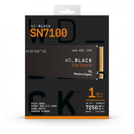 WD Black - SSD - 1 TB - internal - M.2 2280 - PCIe 4.0 (NVMe) - 4