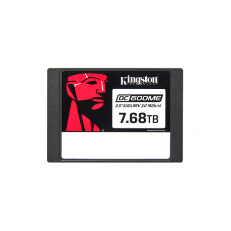 Kingston DC600ME - SSD - Mixed Use - encrypted - 7.68 TB - internal - 2.5" - SATA 6Gb / s - 256-bit AES - TCG Opal Encryption 2.0 - 0