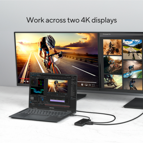 ASUS Dual 4K USB-C Dock - Docking station - USB-C - HDMI, DP - 1GbE - 2