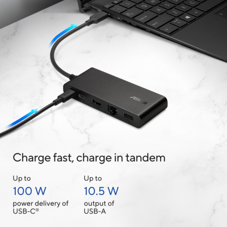 ASUS Dual 4K USB-C Dock - Docking station - USB-C - HDMI, DP - 1GbE - 8