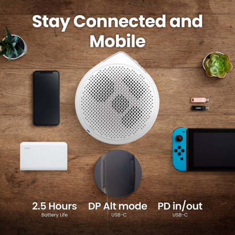 BenQ GV50 - DLP projector - laser - portable - 500 ANSI lumens - Full HD (1920 x 1080) - 16:9 - 1080p - 802.11ac wireless / Airplay - 6