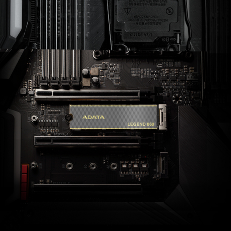 ADATA Legend 860 - SSD - 500 GB - internal - M.2 2280 - PCIe 4.0 x4 (NVMe) - integrated heatsink - 11
