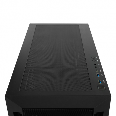 Chieftec APEX LUMO - Tower - extended ATX - windowed side panel (tempered glass) - no power supply (ATX) - black - USB / Audio - 17
