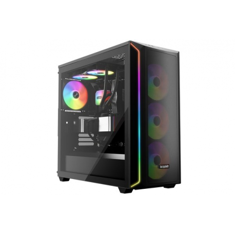 be quiet! Light Wings LX - Case fan - PWM high-speed - 140 mm - black (pack of 3) - 4