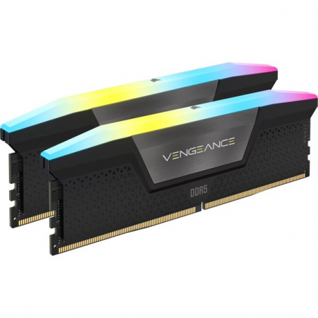 CORSAIR Vengeance RGB - DDR5 - kit - 96 GB: 2 x 48 GB - DIMM 288-pin - 3500 MHz / PC5-56000 - CL40 - 1.4 V - unbuffered - black - 0