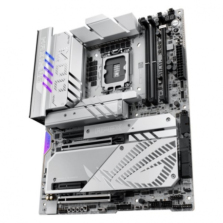 ASUS ROG MAXIMUS Z890 APEX - Motherboard - ATX - LGA1851 Socket - Z890 Chipset - USB4, USB-C 3.2 Gen 2x2, USB-C 3.2 Gen2, USB 3.2 Gen 1 - 5 Gigabit Ethernet, Wi-Fi 7, Bluetooth - onboard graphics (CPU required) - HD Audio (8-channel) - 7
