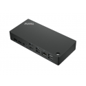 Lenovo - Docking station - USB-C - HDMI, 2 x DP - 1GbE - 135 Watt - CRU - Europe