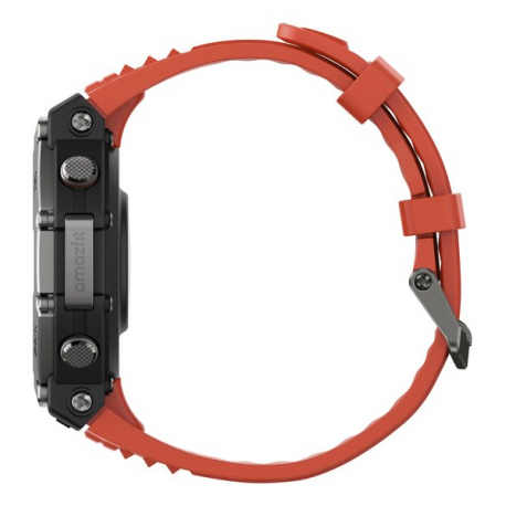 Amazfit T-Rex 3 - Smart watch with strap - liquid silicone - wrist size: 145-210 mm - display 1.5" - Bluetooth, Wi-Fi - 68.3 g - lava - 3