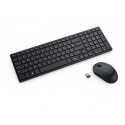 Dell Pro Compact Silent Keyboard and Mouse - KM555 - Keyboard and mouse set - wireless - 2.4 GHz, Bluetooth 5.1 - QWERTY - Pan Nordic - black - with 3 years Advanced Exchange Service