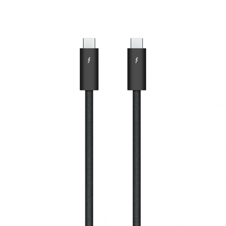 Apple Thunderbolt 4 Pro - Thunderbolt cable - 24 pin USB-C (M) to 24 pin USB-C (M) - USB 3.2 / USB4 / Thunderbolt 3 / Thunderbolt 4 / DisplayPort - 3 m - active, Daisy chain support - black - 1