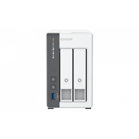 QNAP TS-216G - NAS server - 2 bays - SATA 6Gb / s - RAID JBOD, 0, 1 - RAM 4 GB - 2.5 Gigabit Ethernet - iSCSI support - 1
