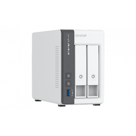 QNAP TS-216G - NAS server - 2 bays - SATA 6Gb / s - RAID JBOD, 0, 1 - RAM 4 GB - 2.5 Gigabit Ethernet - iSCSI support - 2