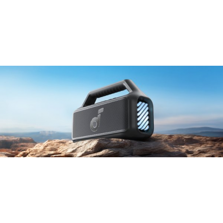 Soundcore Boom 2 - Speaker - for portable use - 2.1-channel - wireless - Bluetooth - App-controlled - 60 Watt - 2-way - black - 1