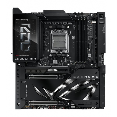 ASUS ROG CROSSHAIR X870E EXTREME - Motherboard - ATX - Socket AM5 - AMD X870E Chipset - USB4, USB-C 3.2 Gen2, USB 3.2 Gen 2, USB-C 3.2 Gen 2x2, USB 3.2 Gen 1 - Wi-Fi 7, Bluetooth, 5 Gigabit Ethernet, 10 Gigabit LAN - onboard graphics (CPU required) - HD Audio (8-channel) - 0