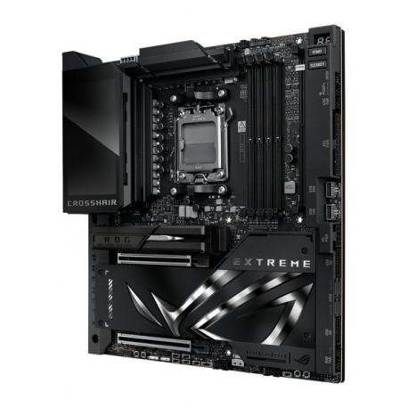 ASUS ROG CROSSHAIR X870E EXTREME - Motherboard - ATX - Socket AM5 - AMD X870E Chipset - USB4, USB-C 3.2 Gen2, USB 3.2 Gen 2, USB-C 3.2 Gen 2x2, USB 3.2 Gen 1 - Wi-Fi 7, Bluetooth, 5 Gigabit Ethernet, 10 Gigabit LAN - onboard graphics (CPU required) - HD Audio (8-channel) - 9