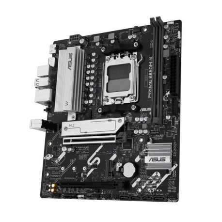 ASUS PRIME B850M-K - Motherboard - micro ATX - Socket AM5 - AMD B850 Chipset - USB-C 3.2 Gen 1, USB 3.2 Gen 2, USB 3.2 Gen 1 - 2.5 Gigabit LAN - onboard graphics (CPU required) - HD Audio (8-channel) - 5