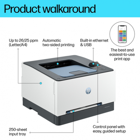 HP Color LaserJet Pro 3202dn - Printer - colour - Duplex - laser - A4 / Legal - 600 x 600 dpi - up to 25 ppm (mono)  /  up to 25 ppm (colour) - capacity: 251 sheets - USB 2.0, Gigabit LAN - 8