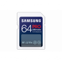 Samsung PRO Ultimate MB-SY64S - Flash memory card - 64 GB - Video Class V30  /  UHS-I U3 - SDXC UHS-I - white