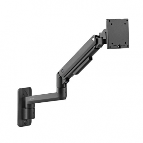 LogiLink - Mounting kit (wall mount) - adjustable arm - for LCD display /  curved LCD display - gas spring - plastic, aluminium, steel - black - screen size: 17"-49" - 0