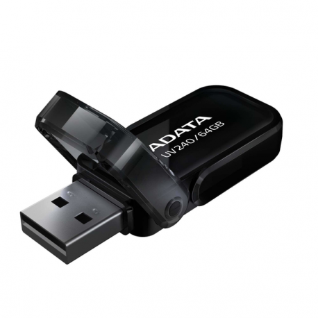 ADATA UV240 - USB flash drive - 64 GB - USB 2.0 - black - 1