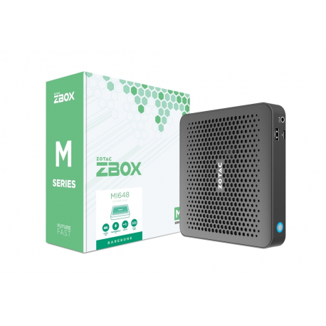 ZOTAC ZBOX M Series MI648 edge - Barebone - mini PC - 1 x Core i5 1340P  /  1.9 GHz - RAM 0 GB - Intel Iris Xe Graphics - Gigabit Ethernet, Bluetooth 5.2, IEEE 802.11ax (Wi-Fi 6) WLAN: - 802.11a / b / g / n / ac / ax, Bluetooth 5.2 - 7