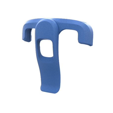 Zebra - Handheld holder clip - blue - 0