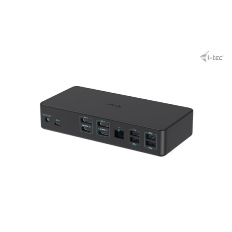 i-Tec - Docking station - for tablet, notebook - USB-C  /  Thunderbolt 3  /  USB 3.0 - 2 x HDMI, 2 x DP - GigE - 100 Watt - Europe - 1