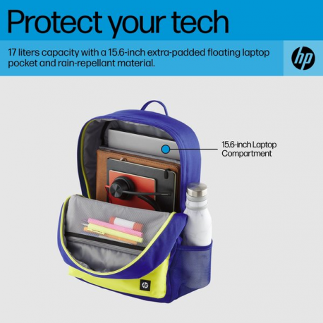 HP - Campus - notebook carrying backpack - 15.6" - blue - 5