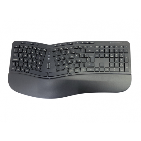 Conceptronic ORAZIO02ES ERGO - Keyboard and mouse set - wireless - 2.4 GHz - Spanish - black - 1