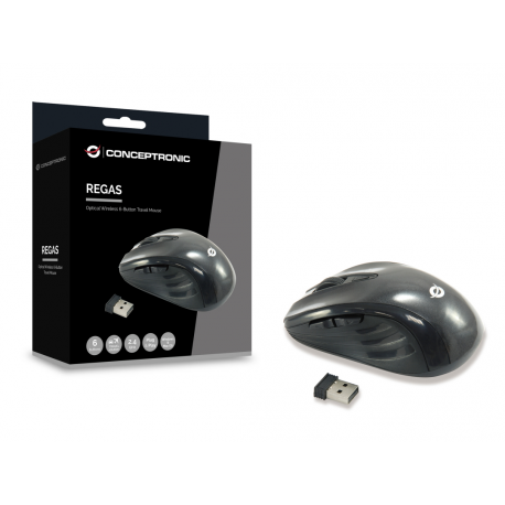Conceptronic Lounge Collection C08-269 - Mouse - optical - 5 buttons - wireless - 2.4 GHz - USB wireless receiver - 4