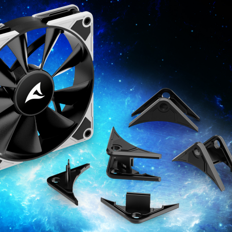 Sharkoon SilentStorm BW120 - Case fan - PWM - 120 mm - black - 11