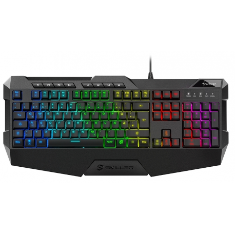 Sharkoon Skiller SGK4 - Keyboard - backlit - USB - German - 0
