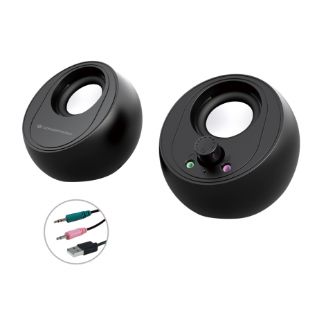 Conceptronic BJORN - Speakers - for PC - wireless - Bluetooth - 10 Watt (Total) - 0