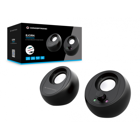 Conceptronic BJORN - Speakers - for PC - wireless - Bluetooth - 10 Watt (Total) - 2