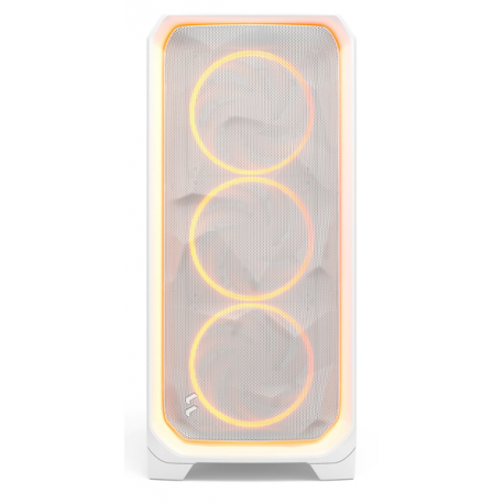 Fractal Design Meshify 3 Ambience Pro - Tower - extended ATX - no power supply (ATX) - white TG clear tint - USB / Audio - 3