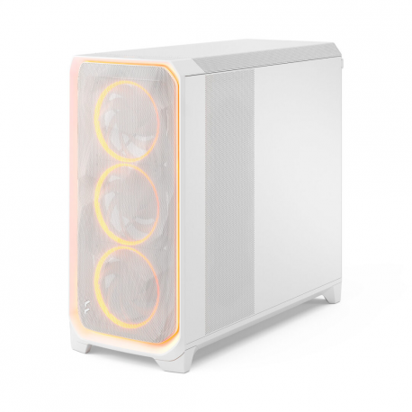Fractal Design Meshify 3 XL Ambience Pro RGB - Tower - extended ATX - no power supply (ATX) - white TG clear tint - USB / Audio - 3