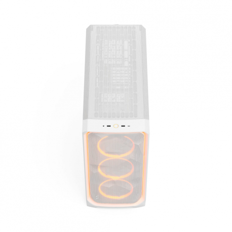 Fractal Design Meshify 3 XL Ambience Pro RGB - Tower - extended ATX - no power supply (ATX) - white TG clear tint - USB / Audio - 5