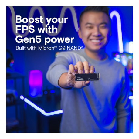 Crucial P510 - SSD - 1 TB - internal - M.2 2280 - PCI Express 5.0 x4 (NVMe) - 6