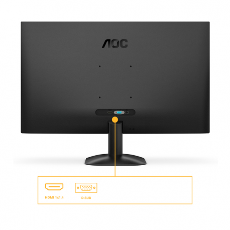 AOC 27B35HM - LED monitor - 27" - 1920 x 1080 Full HD (1080p) @ 120 Hz - VA - 300 cd / m² - 3000:1 - 1 ms - HDMI, VGA - black - 11