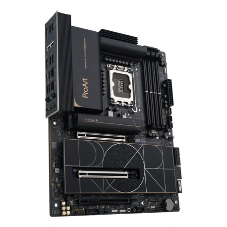 ASUS ProArt Z890-CREATOR WIFI - Motherboard - ATX - LGA1851 Socket - Z890 Chipset - USB4, USB 3.2 Gen 2, USB-C 3.2 Gen 2x2, USB 3.2 Gen 1 - 10 Gigabit LAN, 2.5 Gigabit LAN, Bluetooth, Wi-Fi 7 - onboard graphics (CPU required) - HD Audio (8-channel) - 10