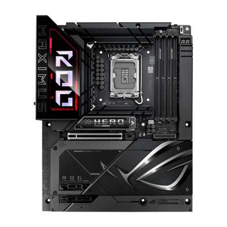ASUS ROG MAXIMUS Z890 HERO BTF - Motherboard - ATX - LGA1851 Socket - Z890 Chipset - USB4, USB 3.2 Gen 1, USB-C 3.2 Gen2, USB 3.2 Gen 2 - Wi-Fi 7, Bluetooth, 5 Gigabit Ethernet - onboard graphics (CPU required) - HD Audio (8-channel) - 18