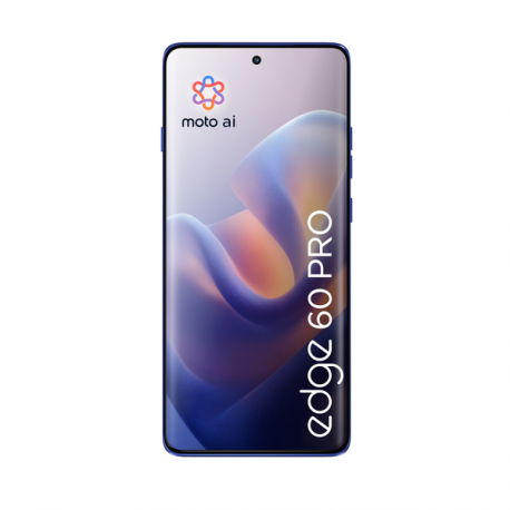 Motorola Edge 60 Pro - 5G smartphone - dual-SIM - RAM 12 GB / Internal Memory 512 GB - pOLED display - 6.7" - 2712 x 1220 pixels (120 Hz) - 3x rear cameras 50 MP, 50 MP, 10 MP - front camera 50 MP - Pantone Dazzling Blue - 12