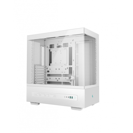 DeepCool CH690 DIGITAL - Mid tower - ATX - windowed side panel (tempered glass) - no power supply (ATX  /  PS / 2) - white - USB / Audio - 1