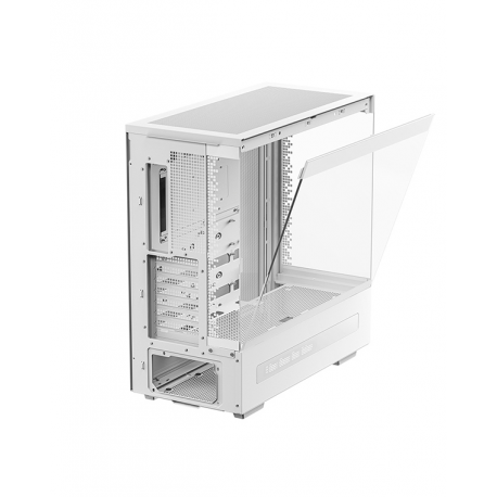 DeepCool CH690 DIGITAL - Mid tower - ATX - windowed side panel (tempered glass) - no power supply (ATX  /  PS / 2) - white - USB / Audio - 3