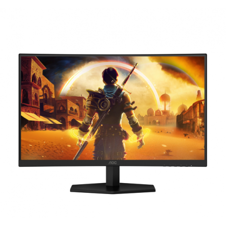 AOC Gaming C27G42E - LED monitor - gaming - curved - 27" - 1920 x 1080 Full HD (1080p) @ 180 Hz - Fast VA - 300 cd / m² - 3000:1 - HDR10 - 0.5 ms - 2xHDMI, DisplayPort - speakers - black, red - 6