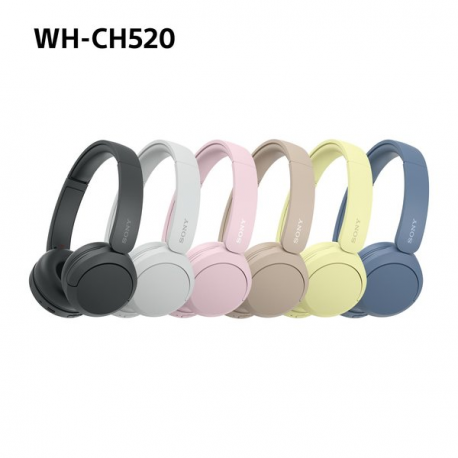 Sony WH-CH520 - Headphones with mic - on-ear - Bluetooth - wireless - yellow - 10