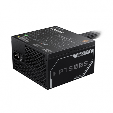 Gigabyte P750BS - Power supply (internal) - ATX12V - 80 PLUS Bronze - 200 - 240 V - 750 Watt - active PFC - 5