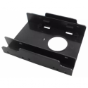 CoreParts - Storage bay adapter - plastic material, size: 122 100 25mm - 3.5" to 2 x 2.5" - black
