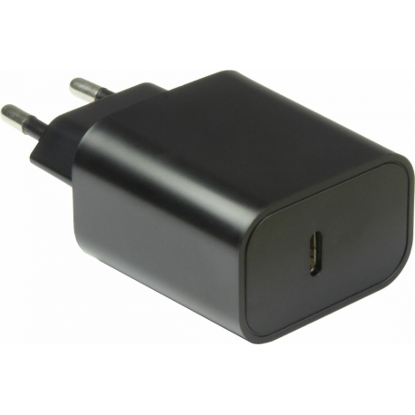 Inter-Tech PD-2020 - Power adapter - small - 20 Watt - 3 A - PD 2.0, PD 3.0, Apple 2.4A, Quick Charge 3.0 (24 pin USB-C) - 1